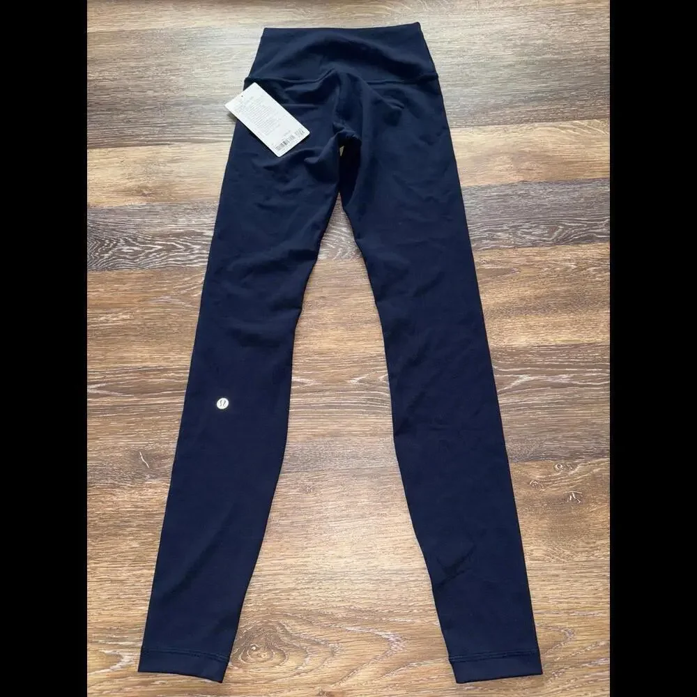 Lululemon Wunder Train High Rise 28” True Navy Size 4 NWT